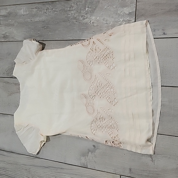 Mark Jacobs cream short summer dress silk and cotton size small 010 - Picture 6 of 8